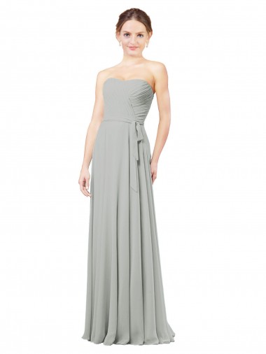 Cheap Delicately Draped Chiffon Bridesmaid Dress