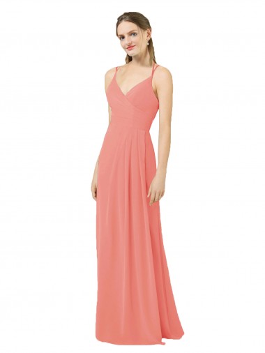 Cheap Flirty Chiffon Bridesmaid Dress with Modern Back Detail