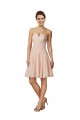 Lace and Chiffon Bridesmaid Dress with Unique Neckline