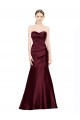 Mermaid Sweetheart Soft Satin Bridesmaid Dress with Pleats
