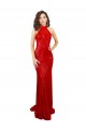 Halter High Neck Mermaid Open Back Sequin Bridesmaid Dress
