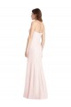 Strapless Crepe Trumpet Bridesmaid Dress with Front Slit