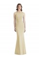 Criss Cross Twist Cutout Back Trumpet Bridesmaid Dress