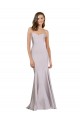 Crepe Mermaid Bridesmaid Dress with Low Back