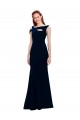 Sleeveless Crepe Mermaid Bridesmaid Dress with Side Slit