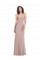 Strapless Princess Line Crepe Mermaid Bridesmaid Dress