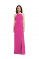 Open Back High Neck Halter Trumpet Bridesmaid Dress