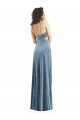 Spaghetti Strap Long Full Length Velvet Maxi Bridesmaid Dress
