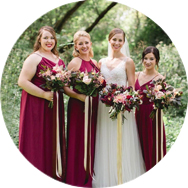 Cheap Red Bridesmaid Dresses