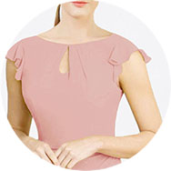 Cheap Boat Neck Bridesmaid Dresses